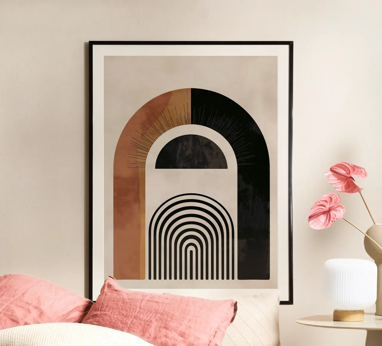 Arco geometrico di design carta hahnemühle da Whole©