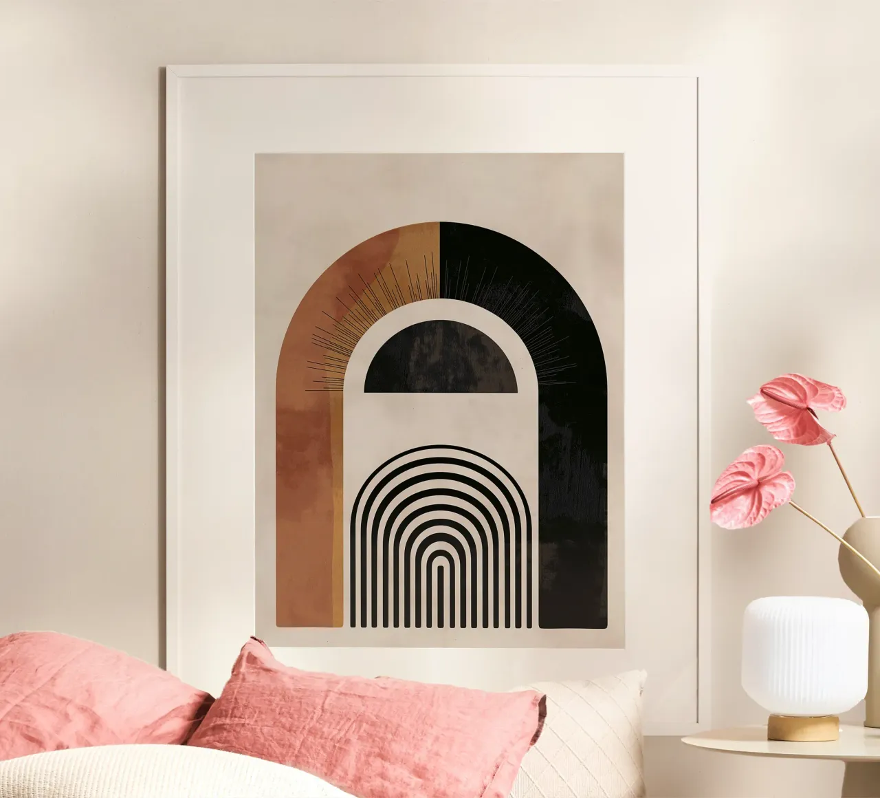 Arco geometrico di design carta hahnemühle da Whole©