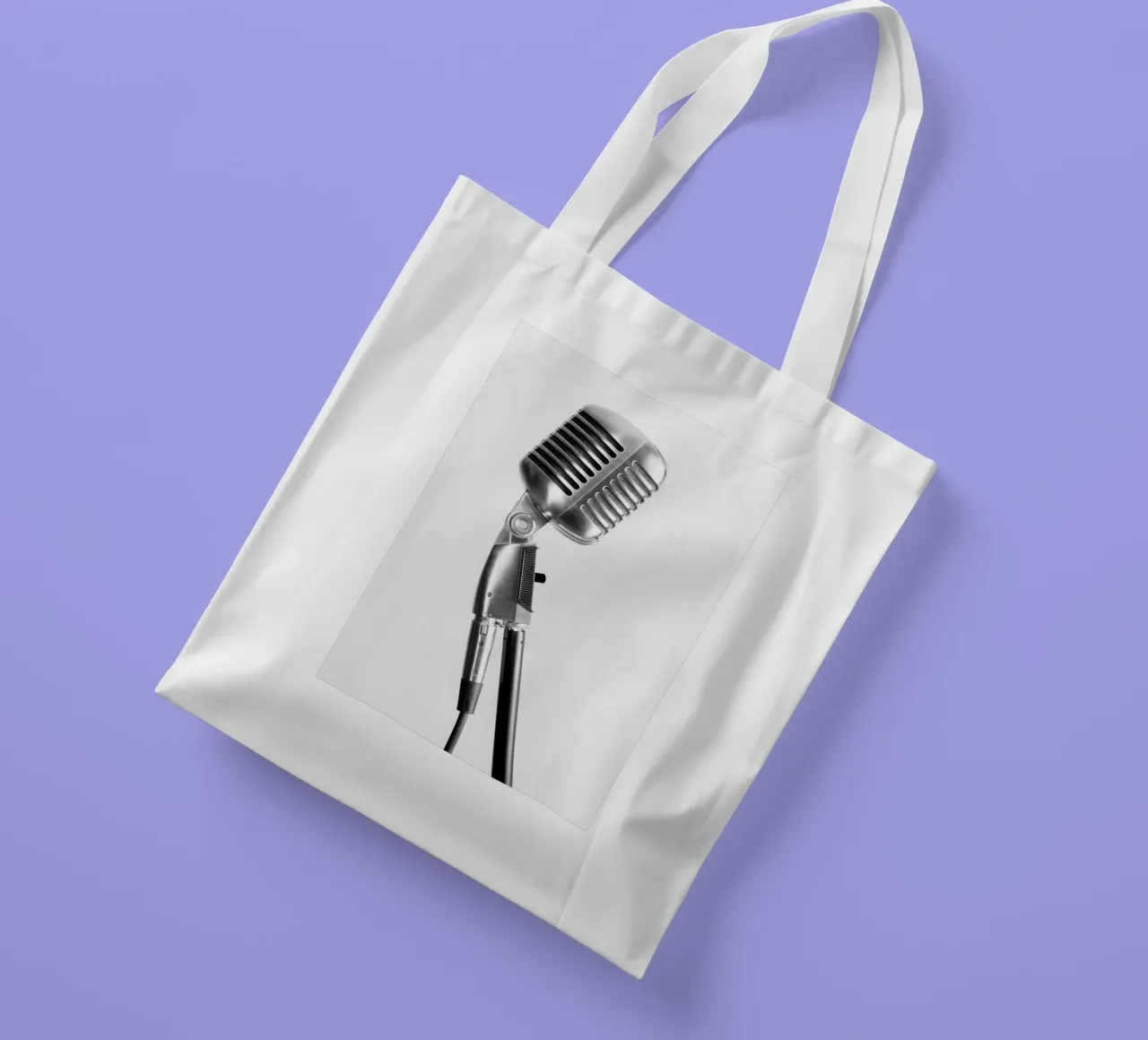 Microfono classico borsa in juta da anderm