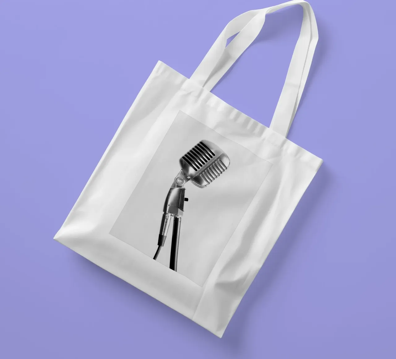 Microfono classico borsa in juta da anderm
