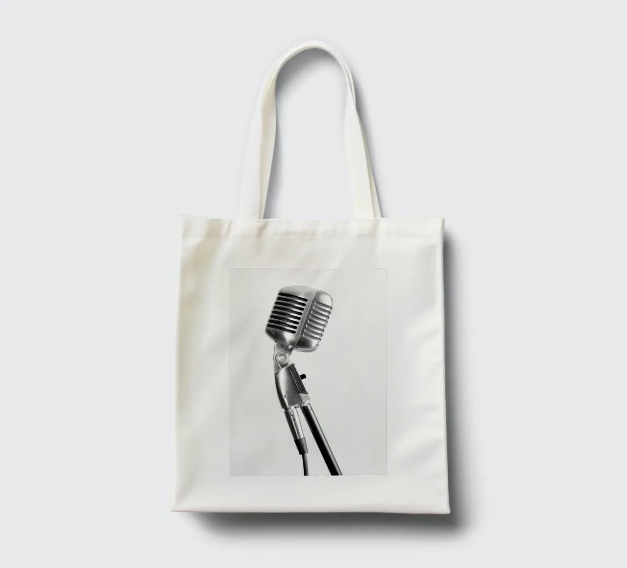 Microfono classico borsa in juta da anderm