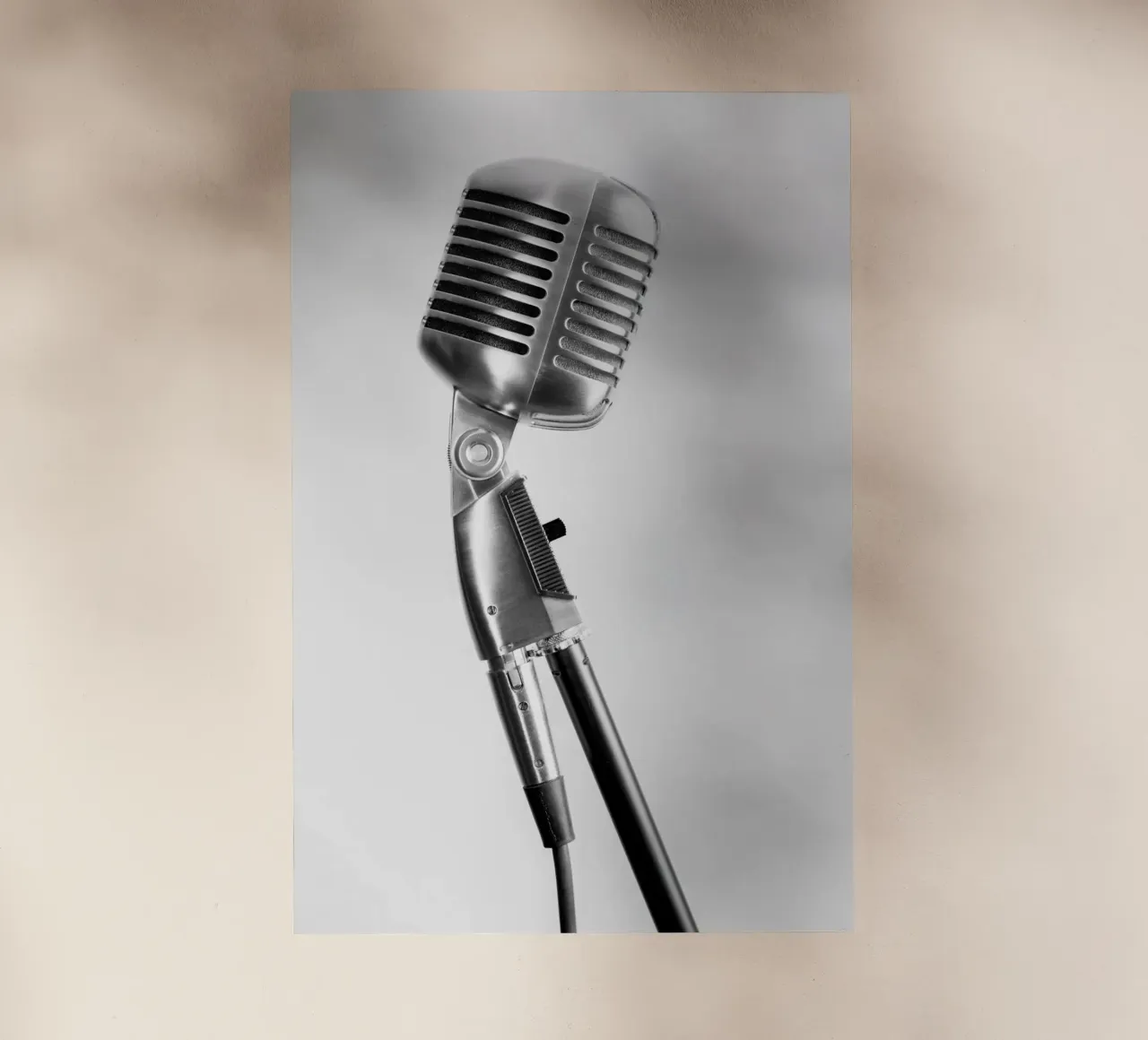 Microfono classico pellicola backlit da anderm
