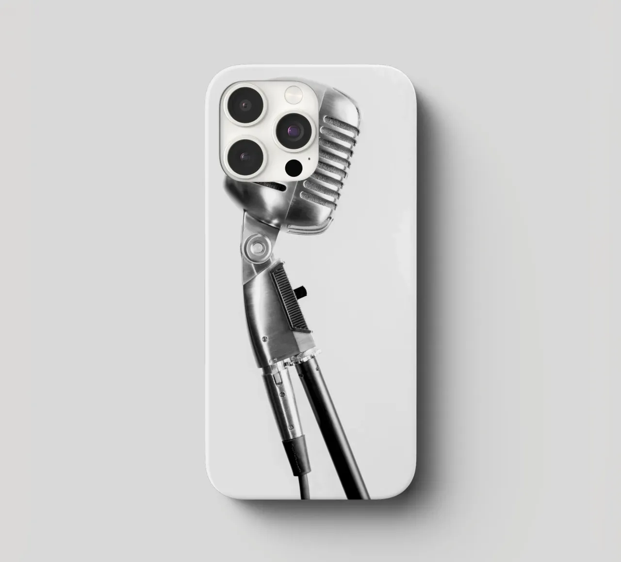 Microfono classico cover iphone da anderm