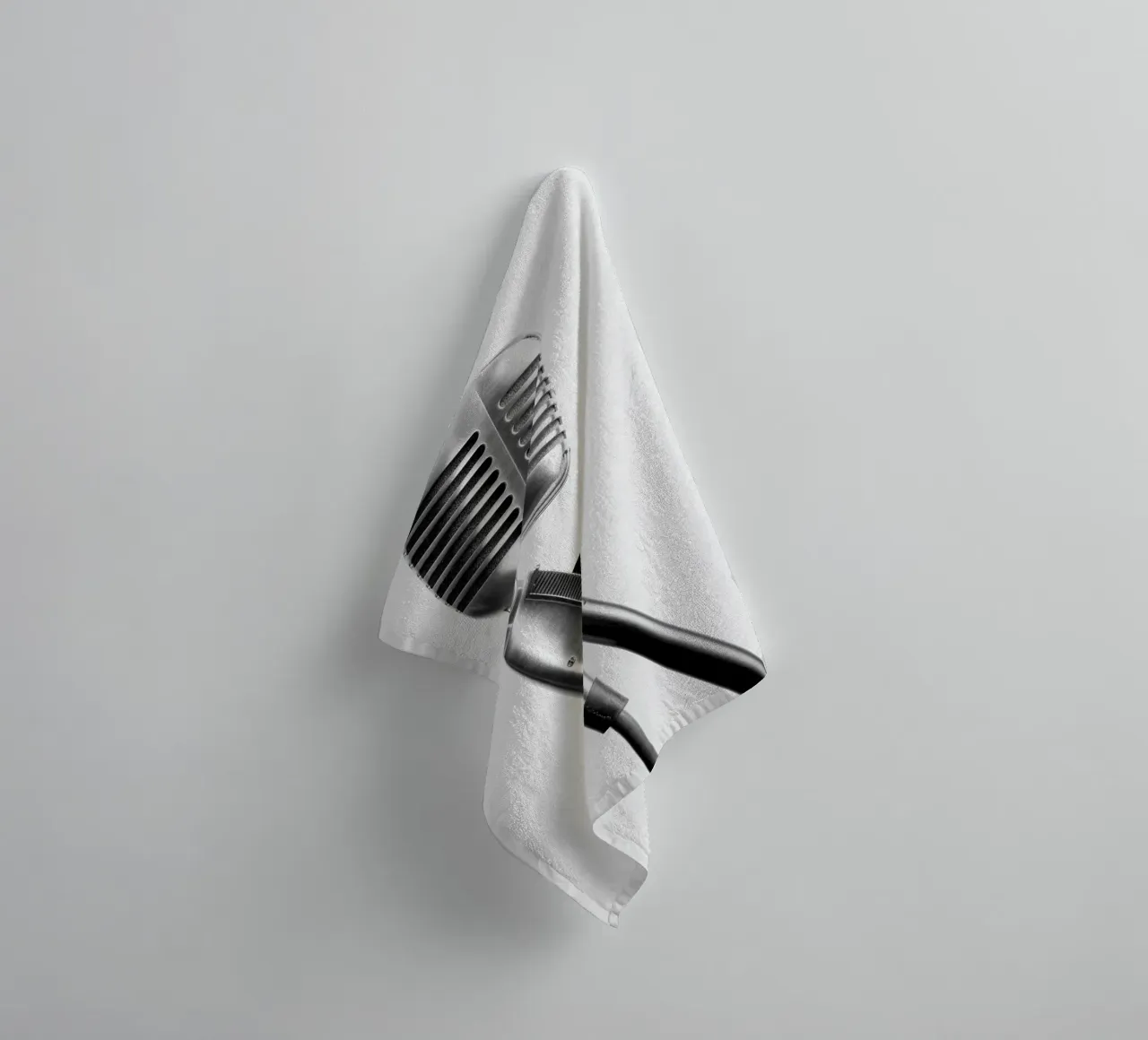 Microfono classico asciugamano da bagno da anderm