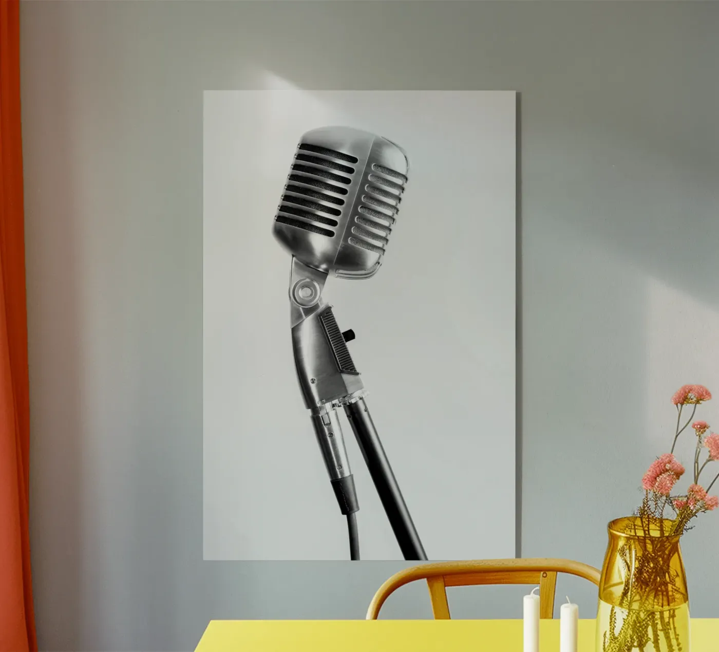 Classic microphone plexiglas de anderm