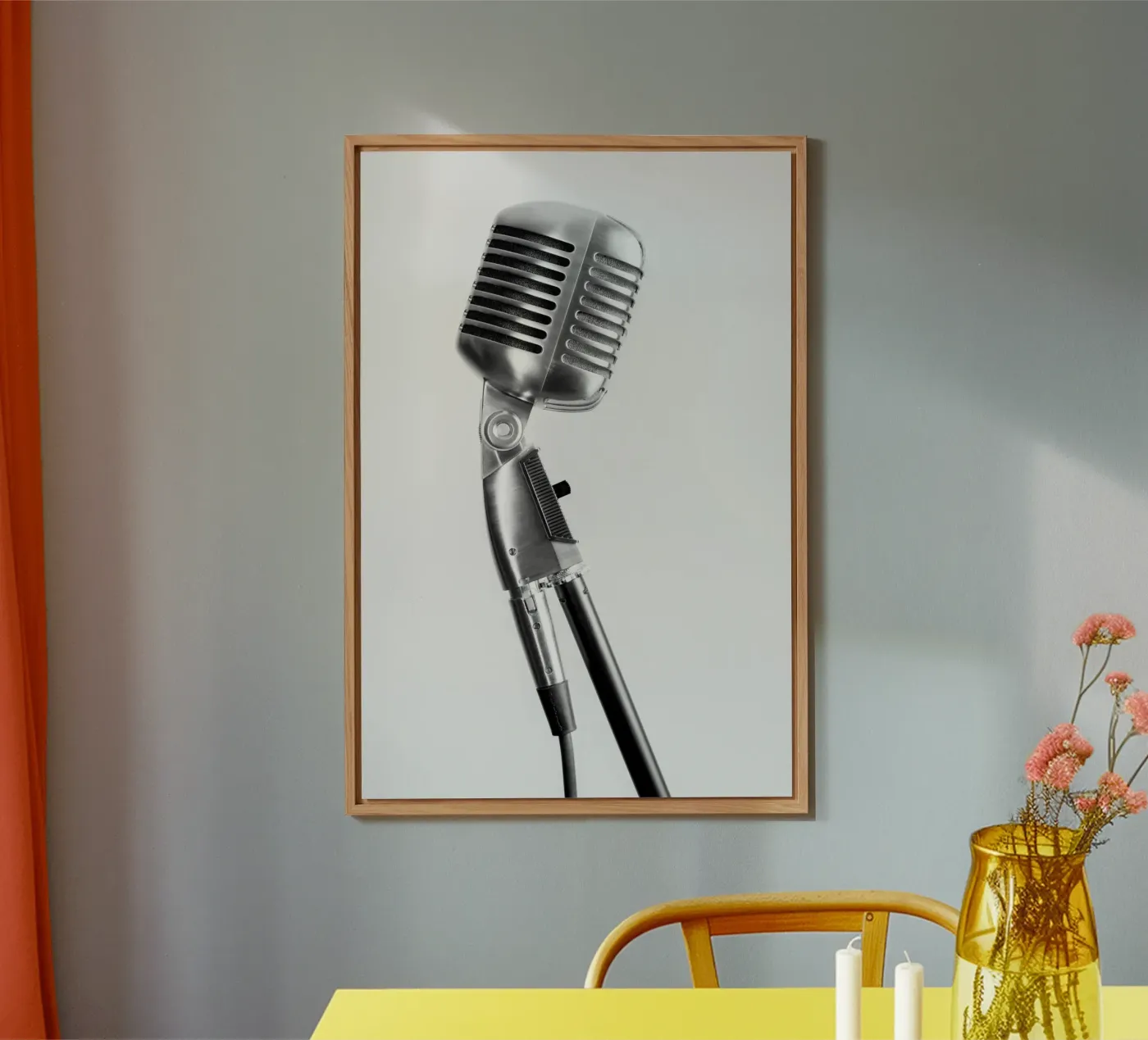 Klassieke microfoon aluminium-dibond van anderm