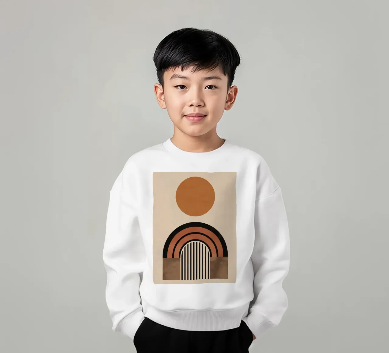 Opere d'arte geometrica Boho felpa bambino da Whole©