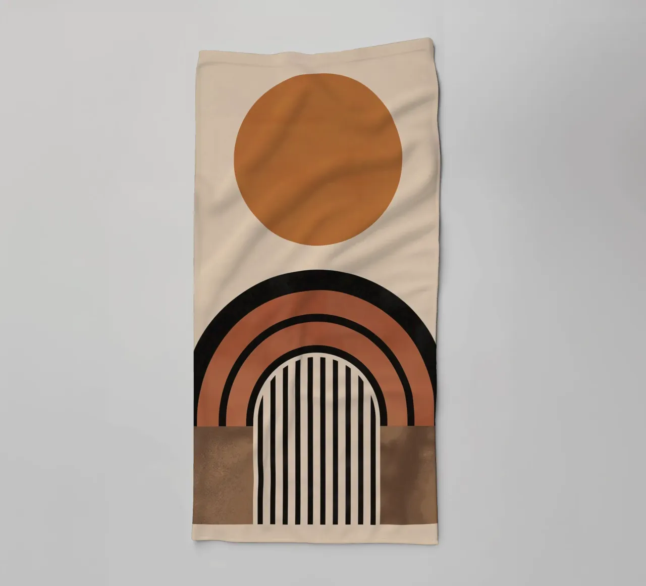 Boho geometric artwork towel by Whole©