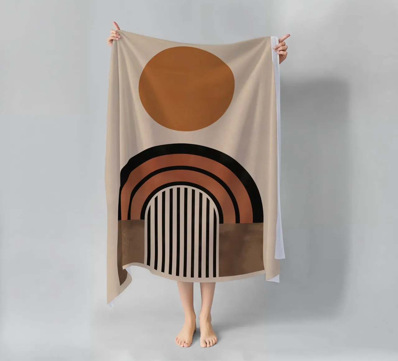Opere d'arte geometrica Boho telo mare da Whole©