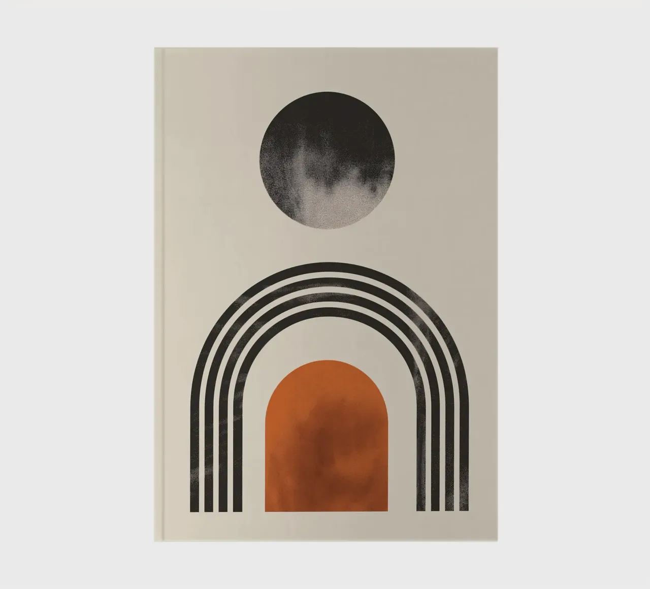 Minimalist boho art notebook by Whole©