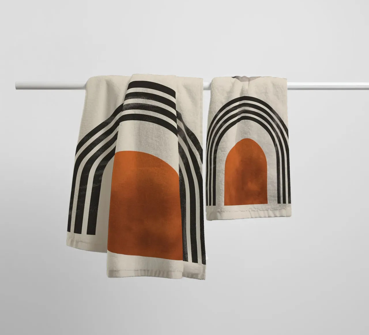 Minimalist boho art towel by Whole©