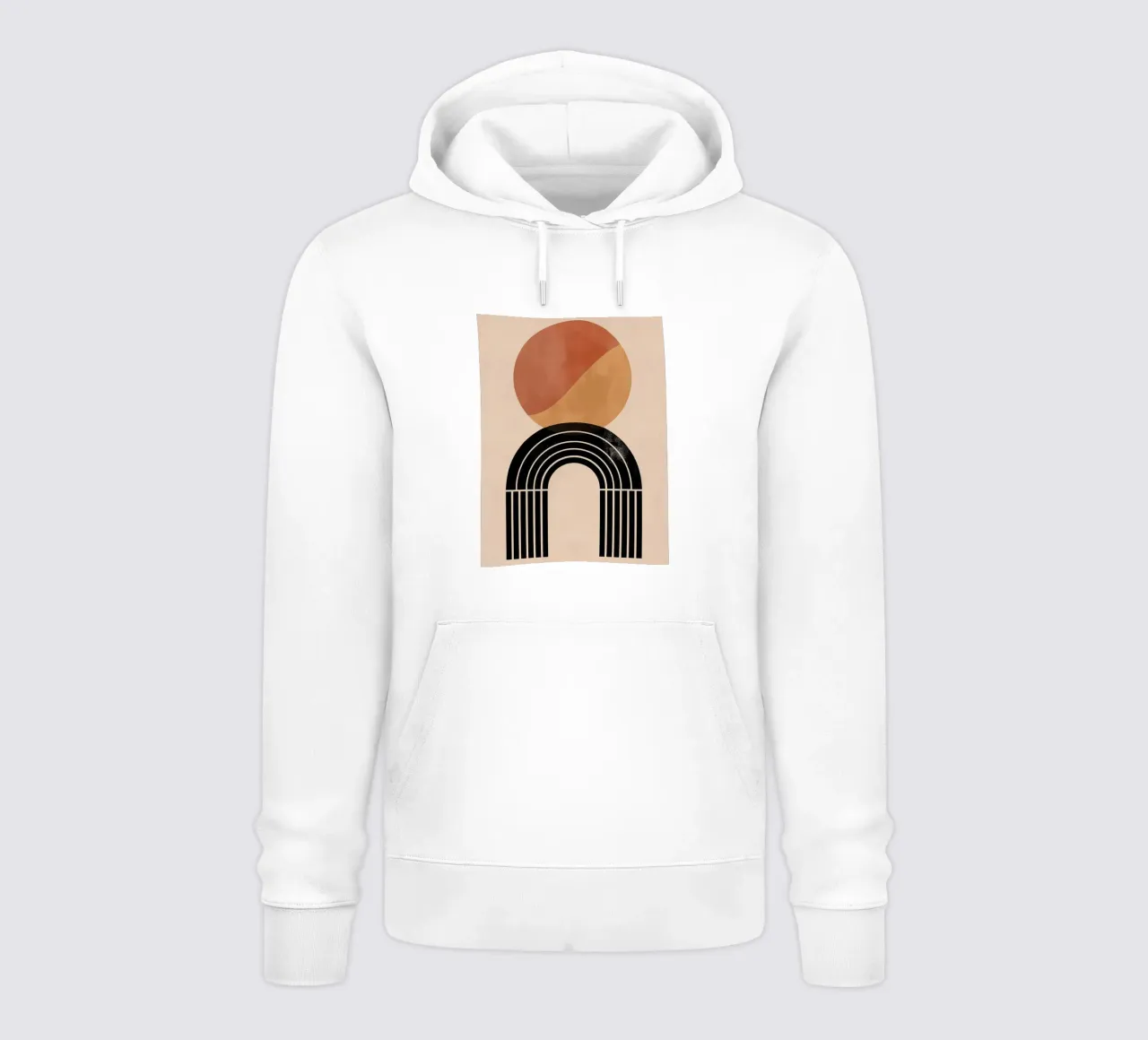 Arte geometrica boho felpa con cappuccio da Whole©