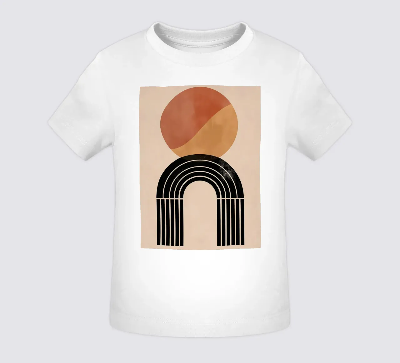 Geometric boho art baby t-shirt by Whole©