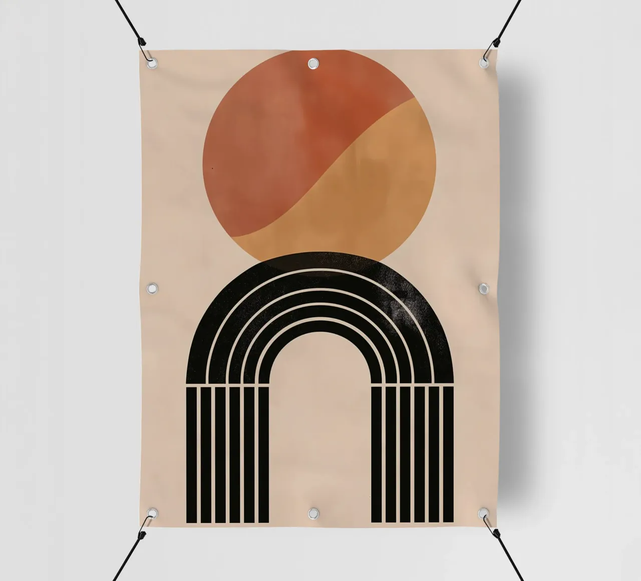 Arte geometrica boho telo in pvc da Whole©