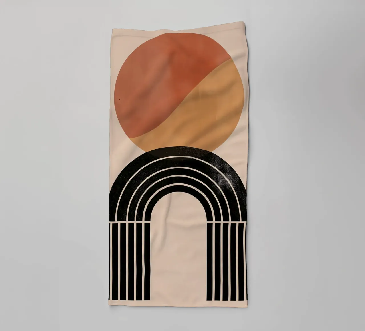 Geometric boho art towel by Whole©