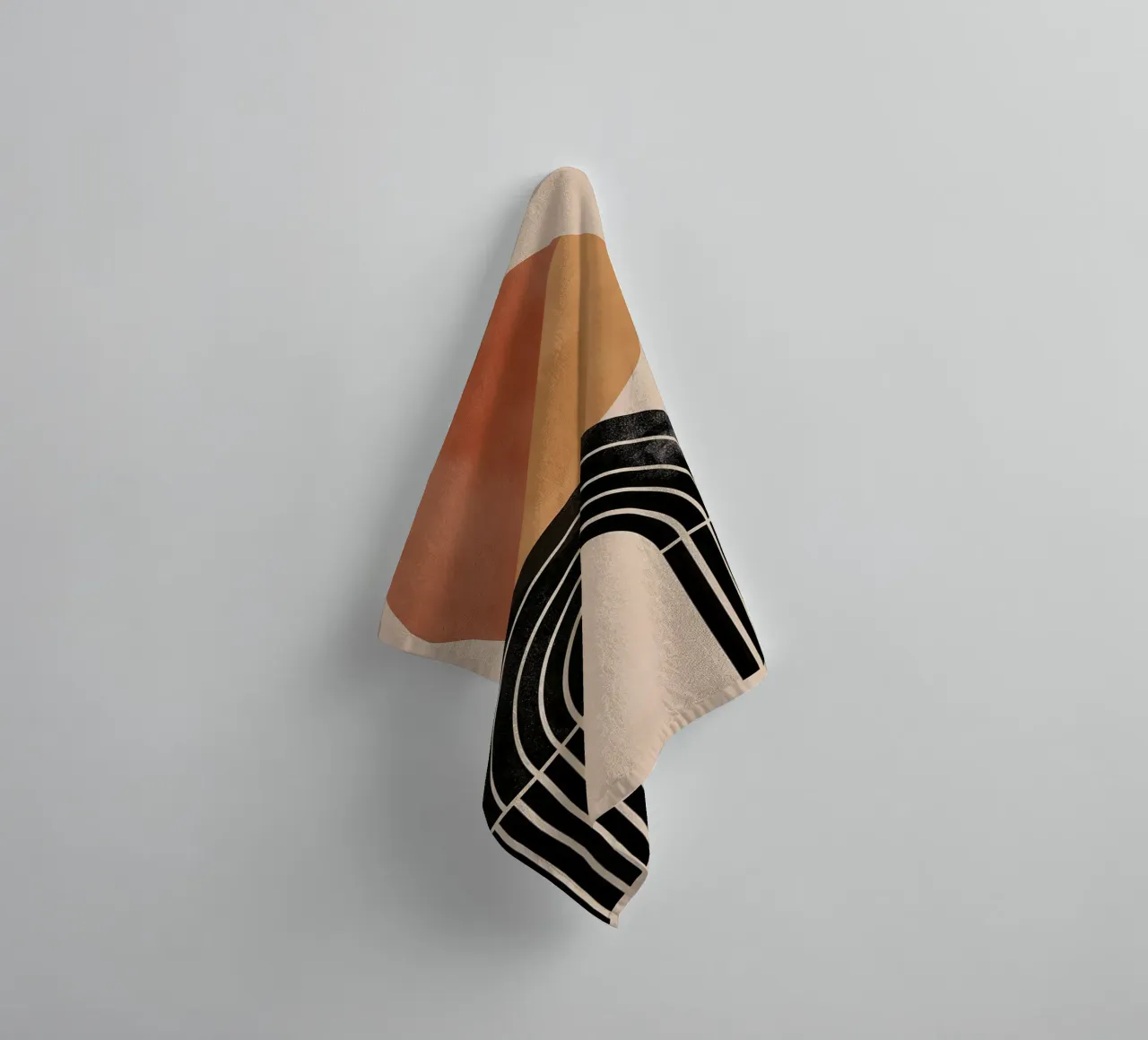 Geometric boho art towel by Whole©