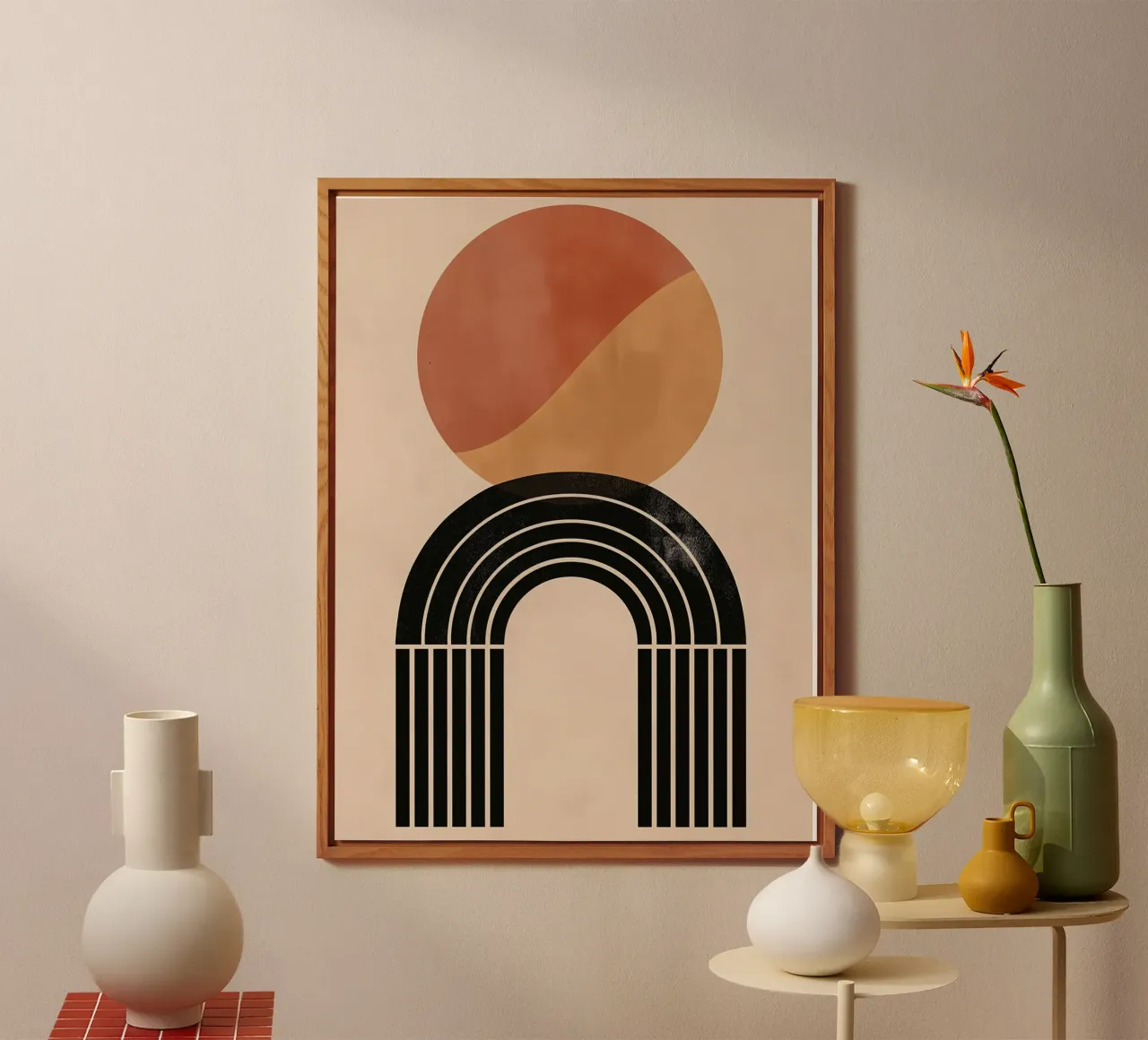 Geometric boho art alu-dibond by Whole©