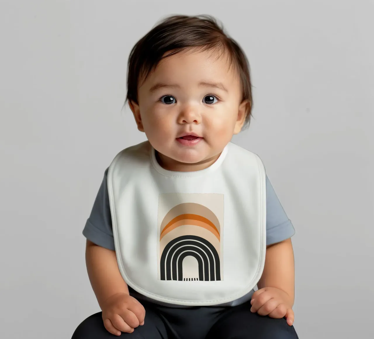 Design arcobaleno retrò bavaglino da Whole©