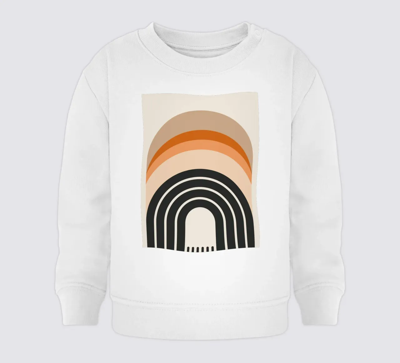 Design arcobaleno retrò felpa neonato da Whole©