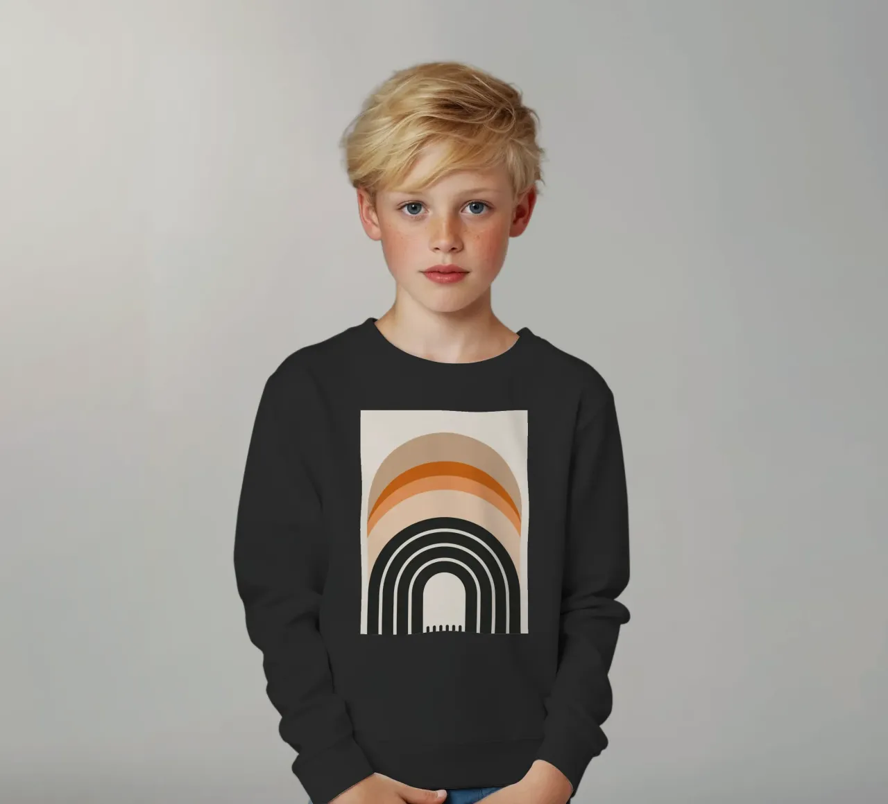 Design arcobaleno retrò felpa bambino da Whole©