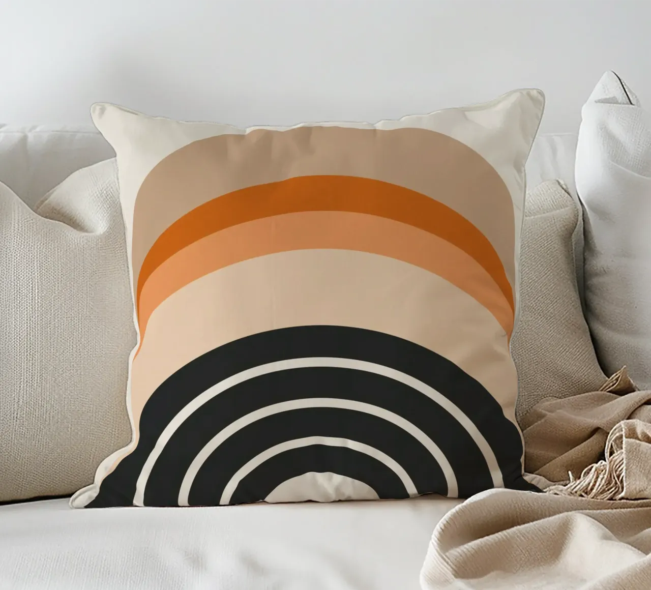 Design arcobaleno retrò cuscino da Whole©