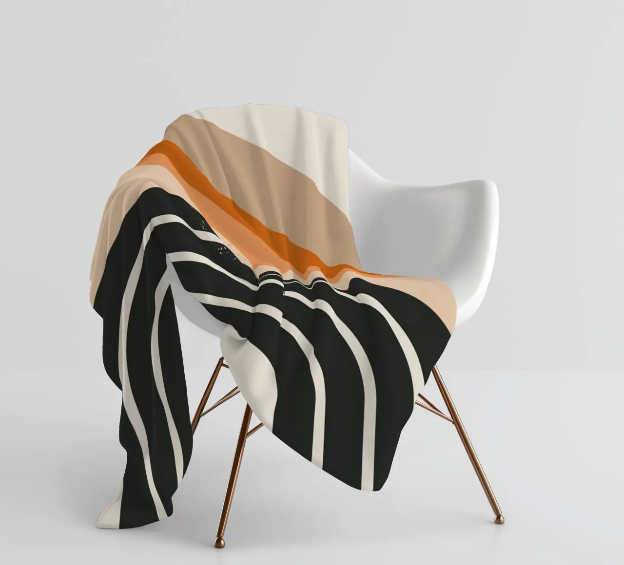 Design arcobaleno retrò coperta in pile da Whole©