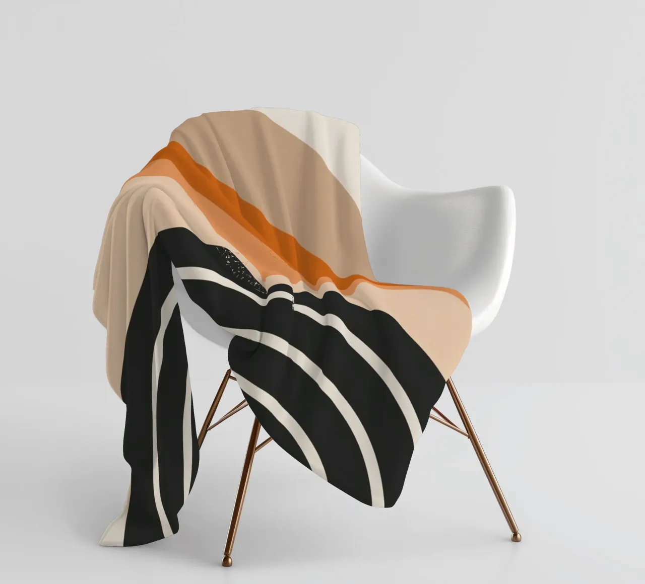 Design arcobaleno retrò coperta in pile da Whole©