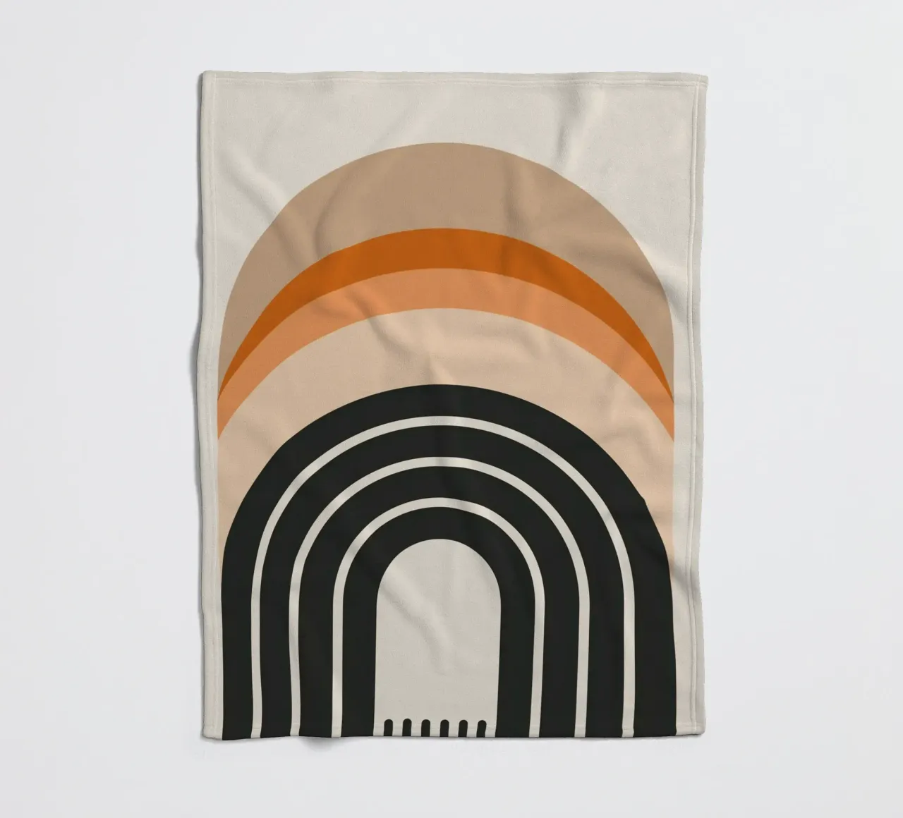 Design arcobaleno retrò coperta in pile da Whole©