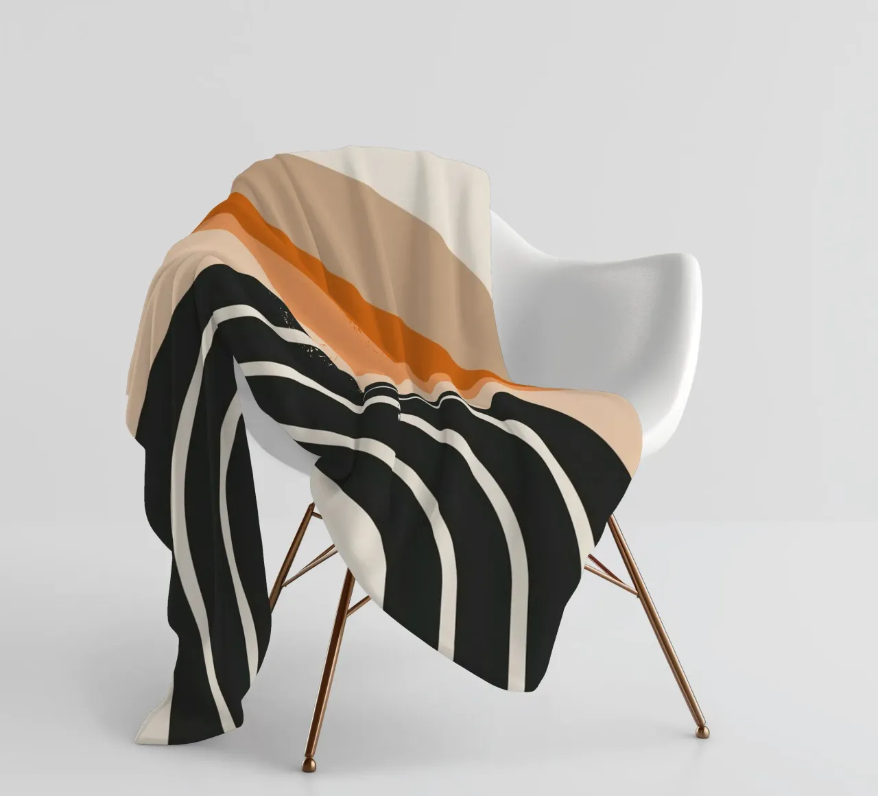 Design arcobaleno retrò coperta in pile da Whole©