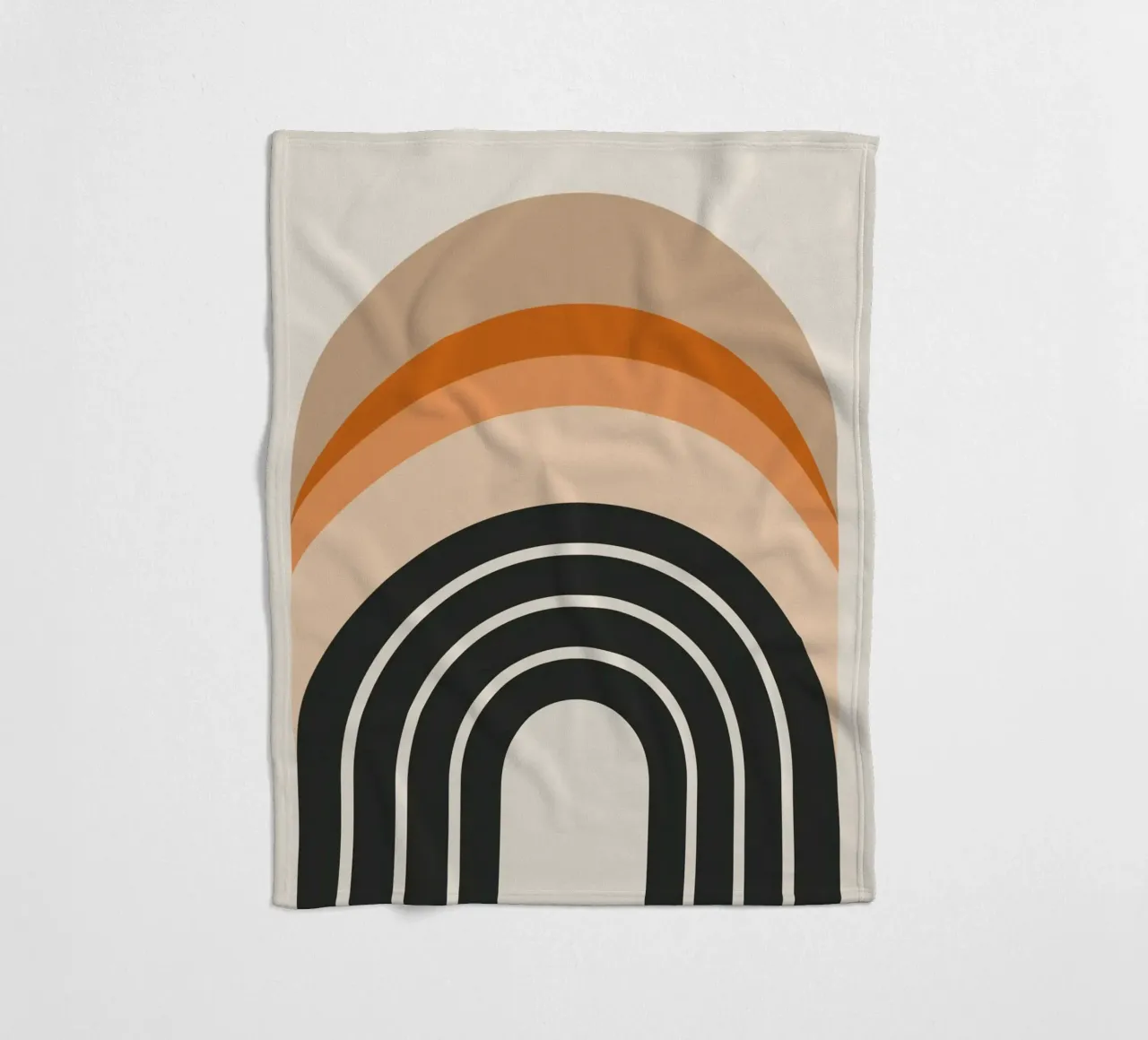 Design arcobaleno retrò coperta in pile da Whole©