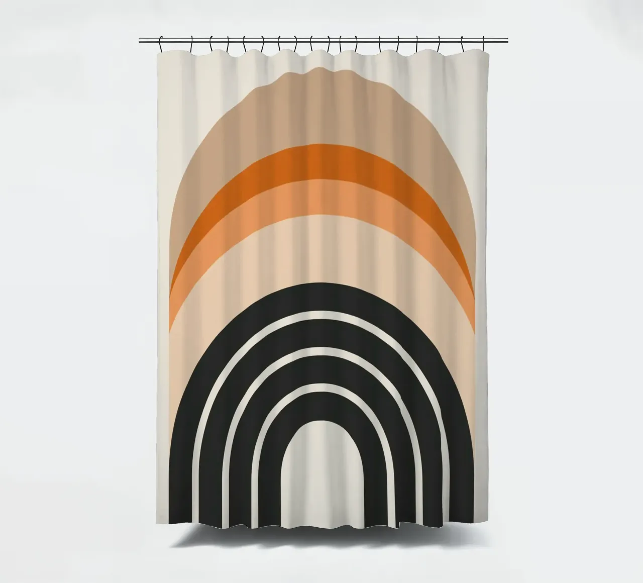 Retro Regenbogen Design Duschvorhang von Whole©