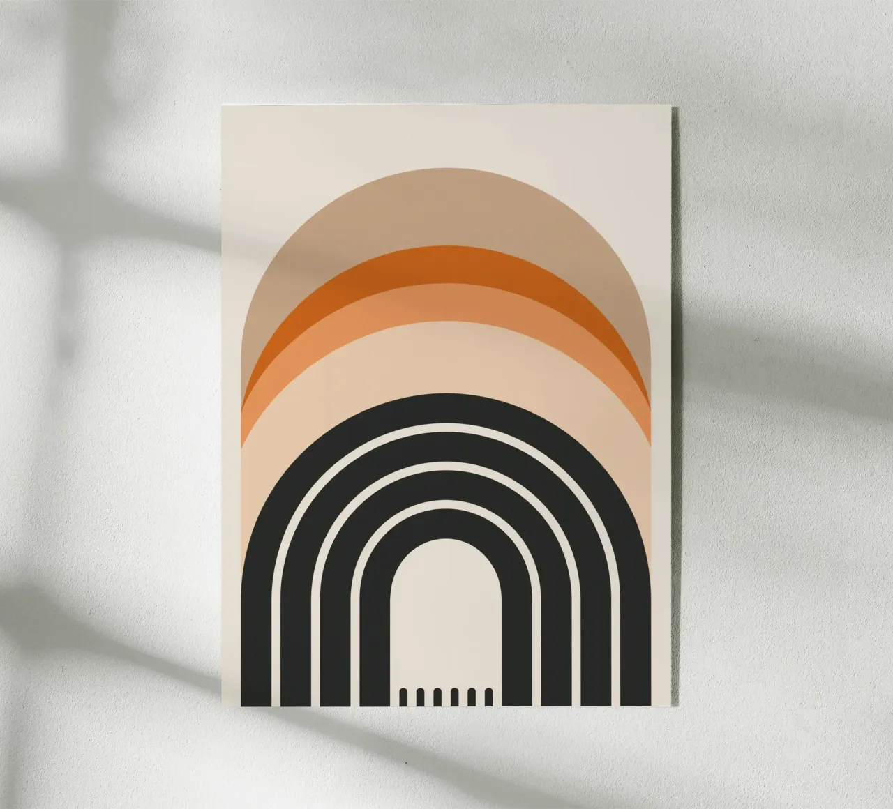 Retro Regenbogen Design Acryl-Glas von Whole©