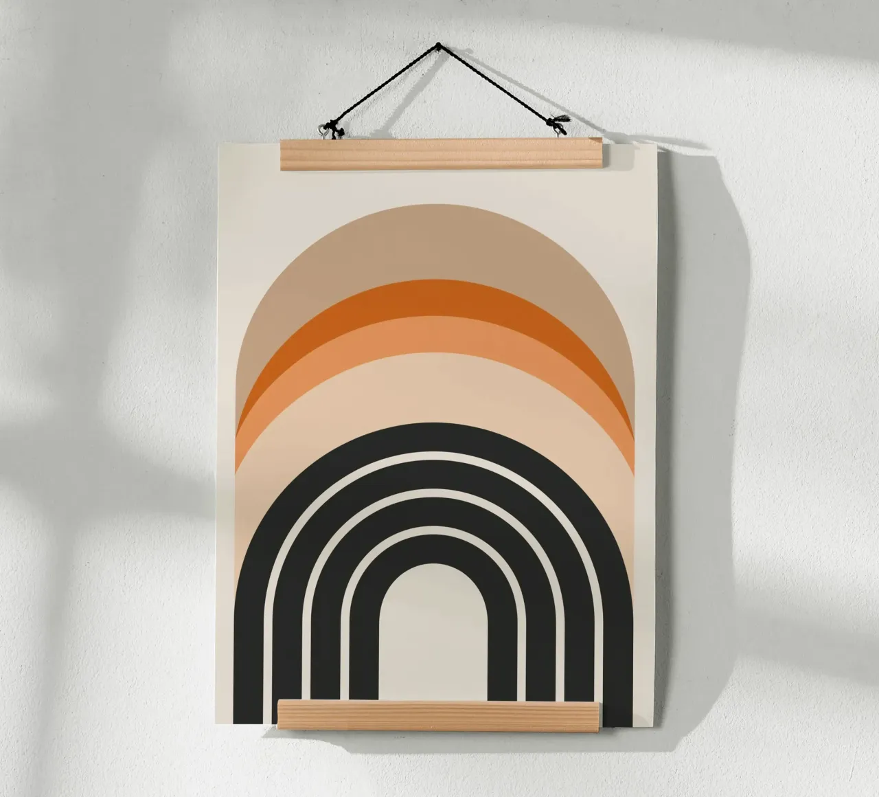 Design arcobaleno retrò carta hahnemühle da Whole©