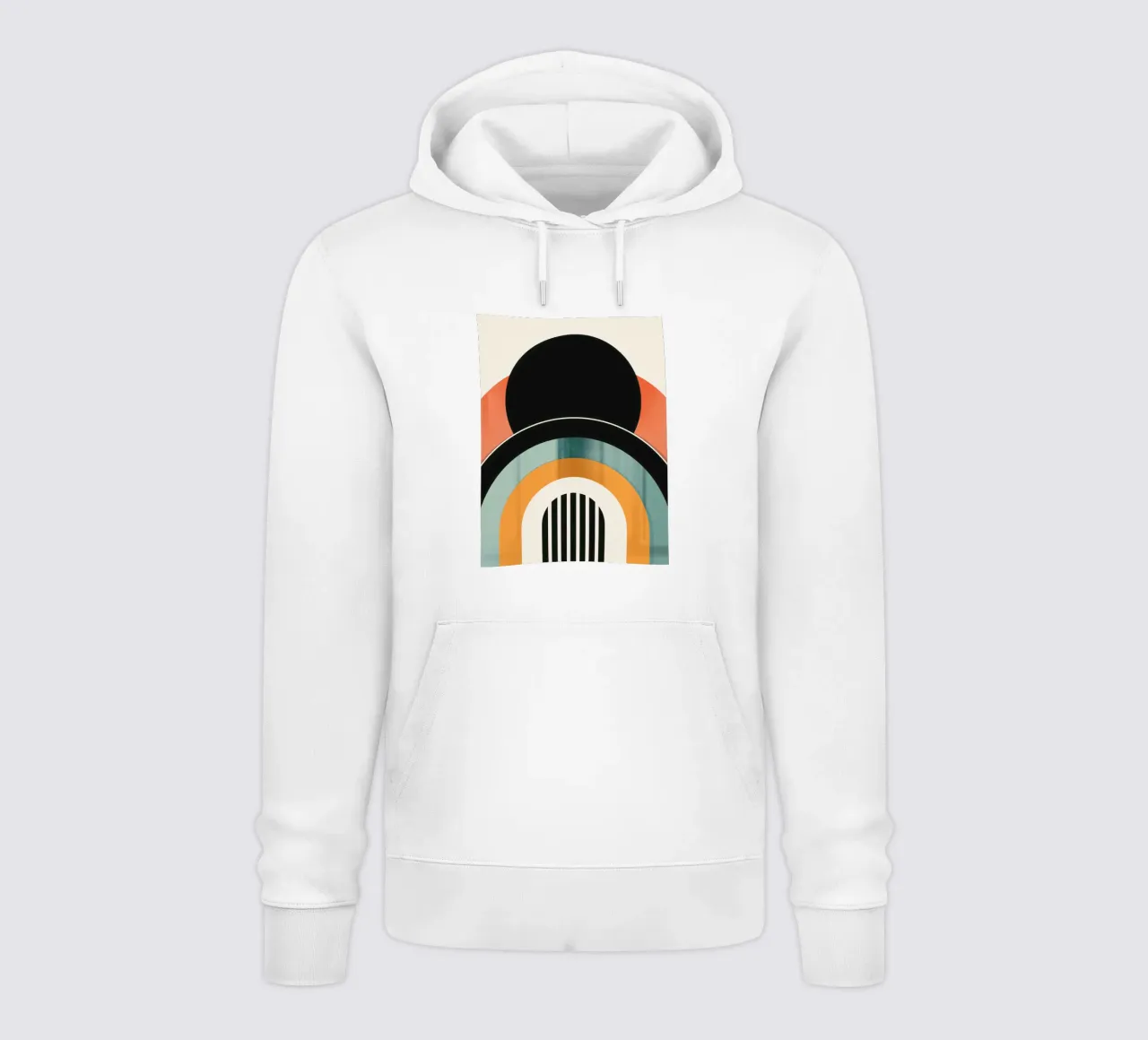 Design geometrico retrò felpa con cappuccio da Whole©