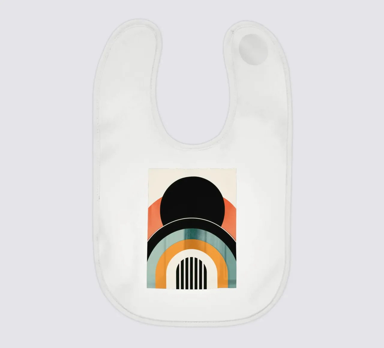 Design geometrico retrò bavaglino da Whole©