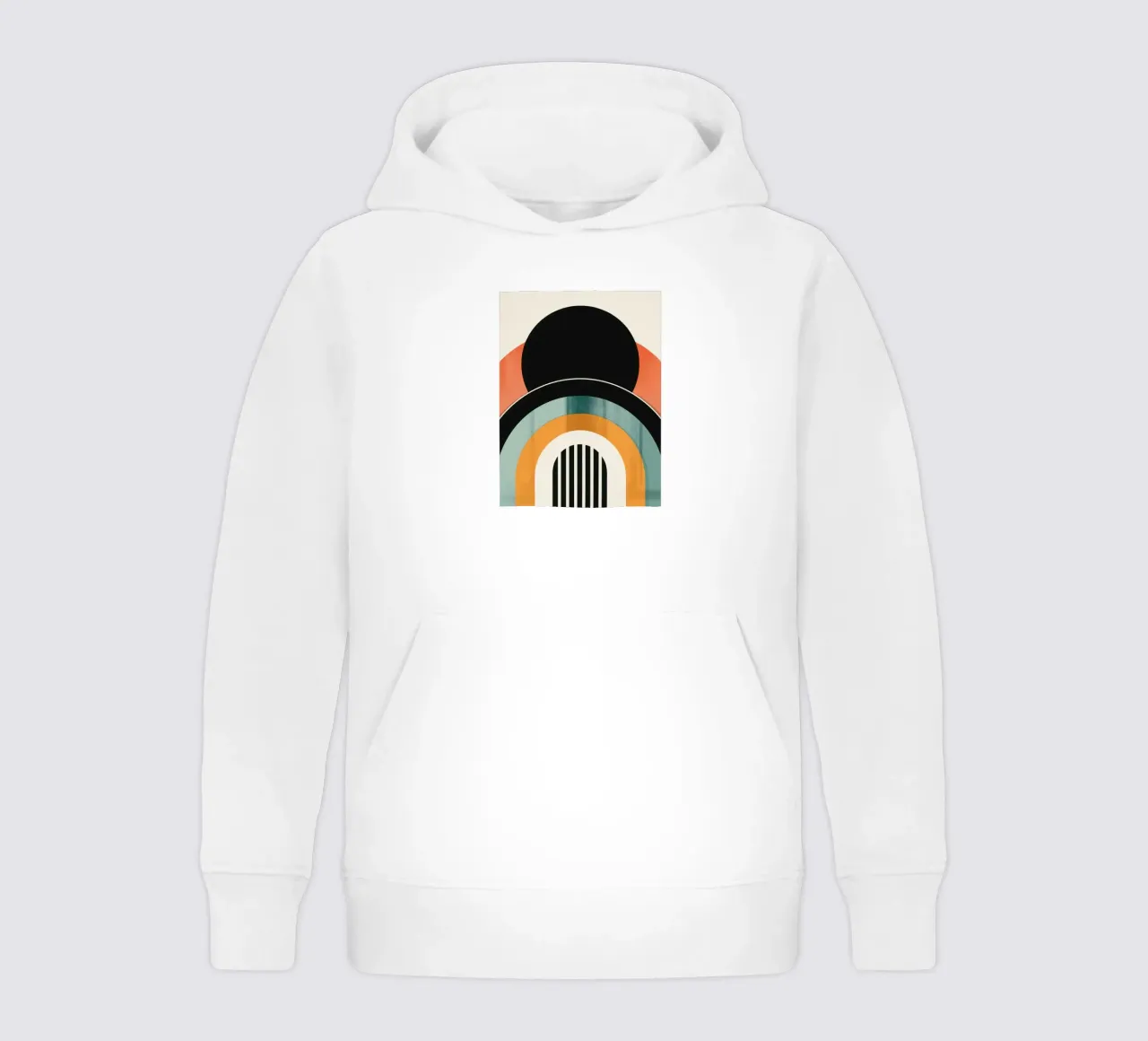 Design geometrico retrò felpa bambino con cappuccio da Whole©