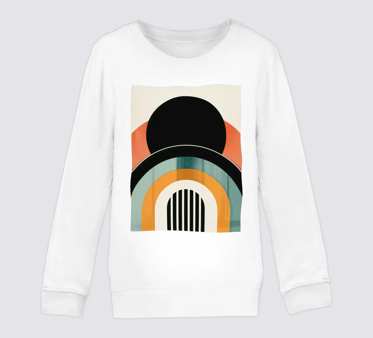Design geometrico retrò felpa bambino da Whole©