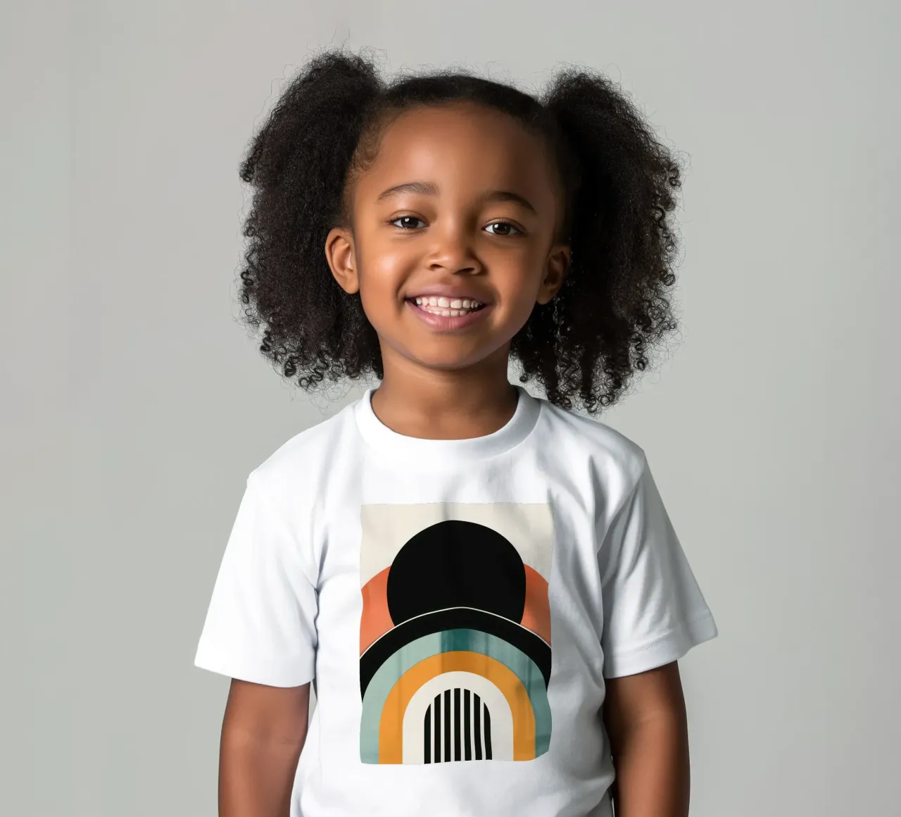 Design geometrico retrò t-shirt bambini da Whole©