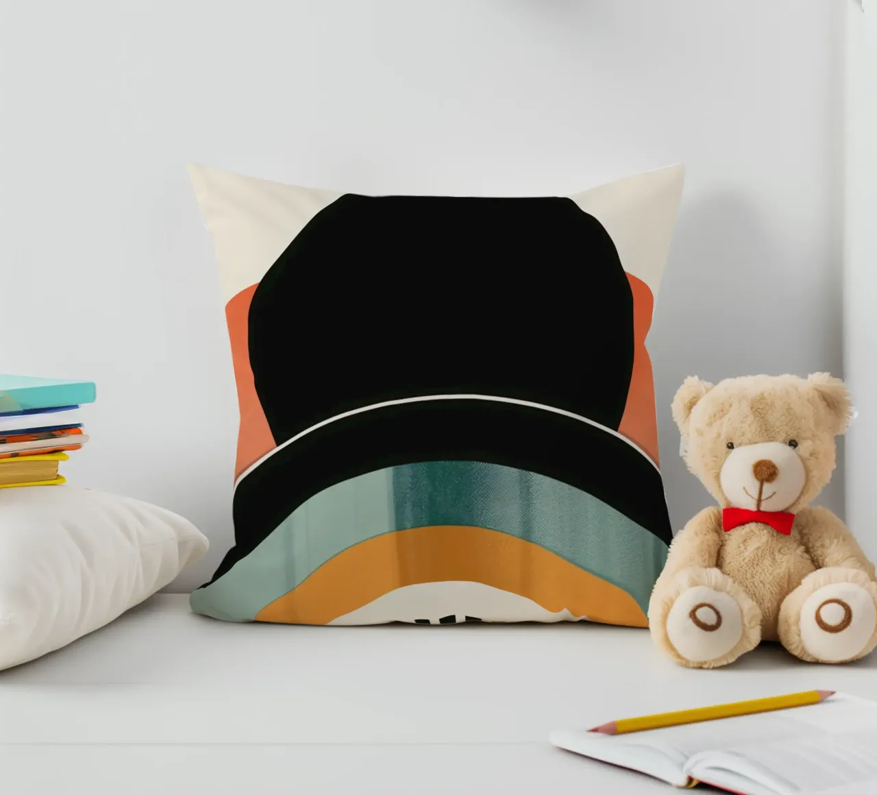 Design geometrico retrò cuscino da Whole©