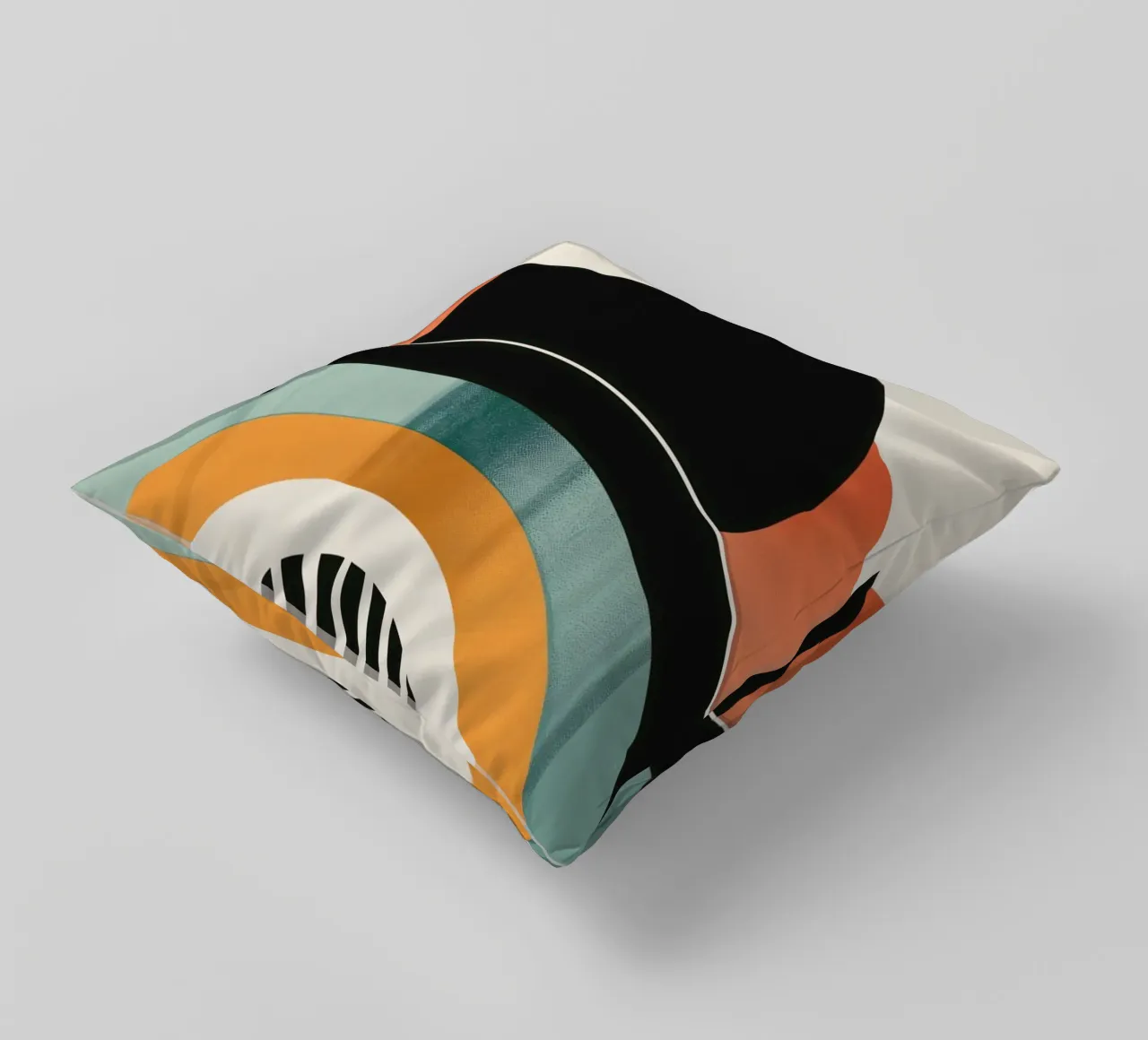 Design geometrico retrò cuscino da Whole©