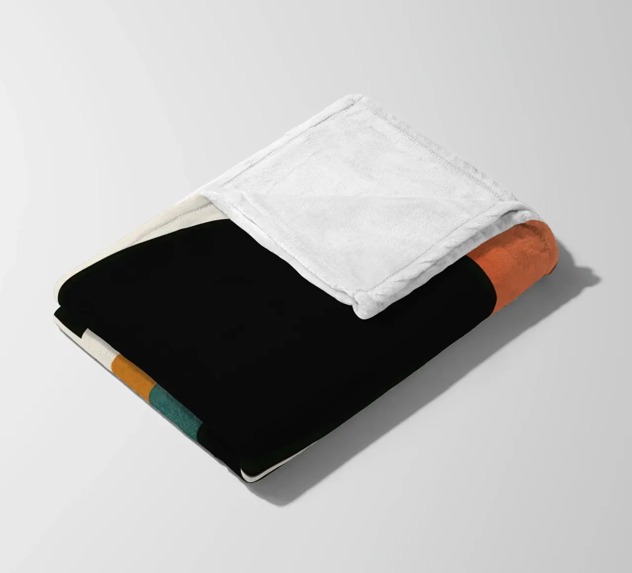 Design geometrico retrò coperta in pile da Whole©