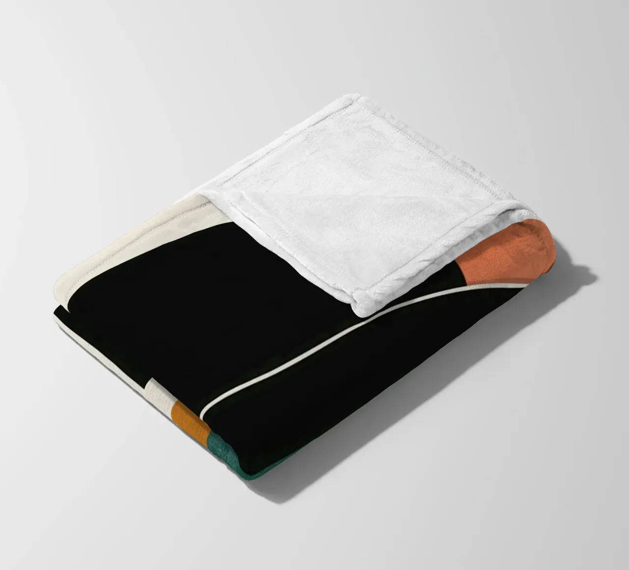 Design geometrico retrò coperta in pile da Whole©