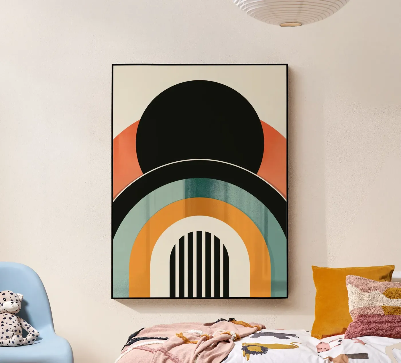 Design geometrico retrò plexiglass da Whole©