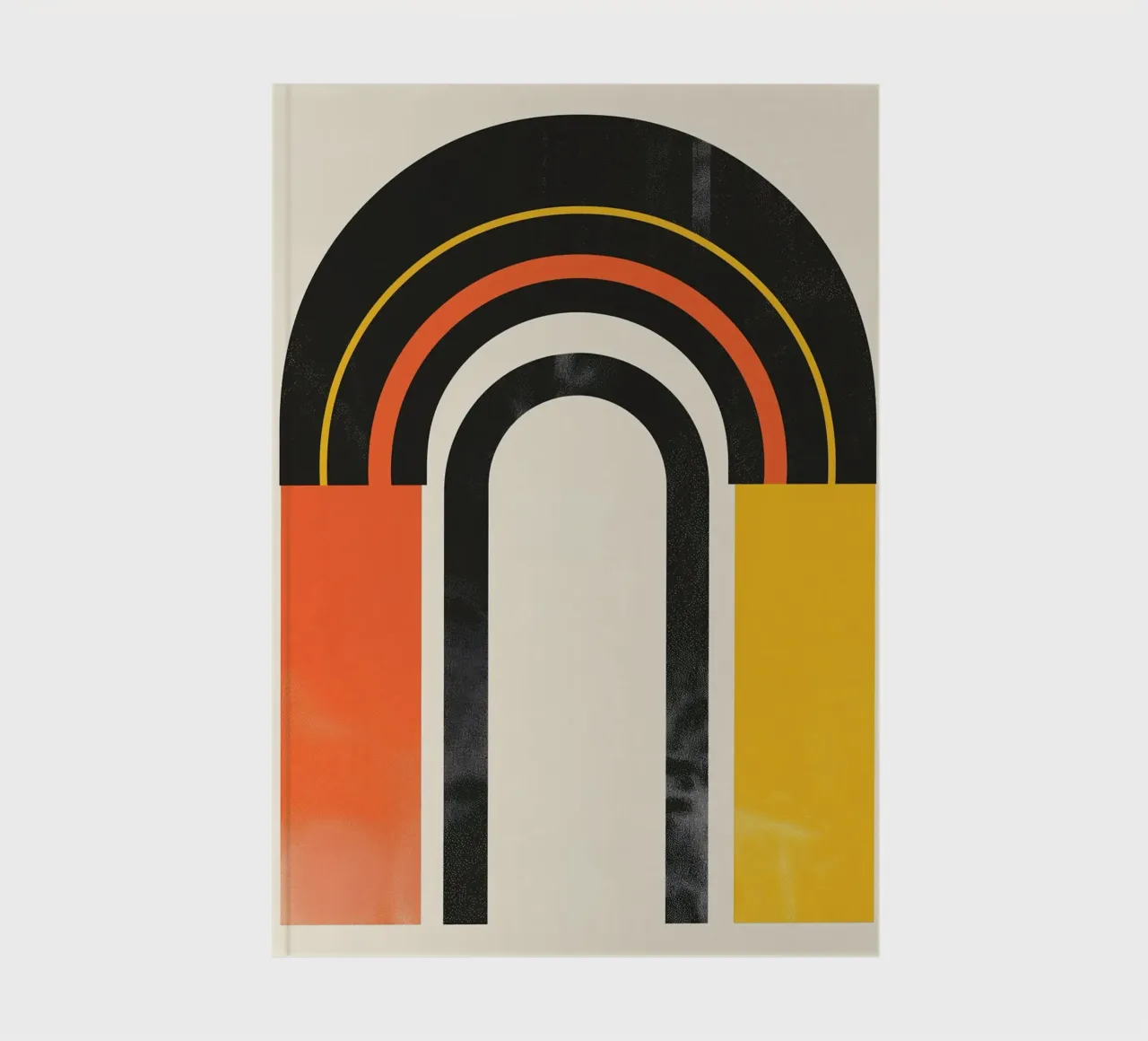Abstract arches in colours notebook by Whole©