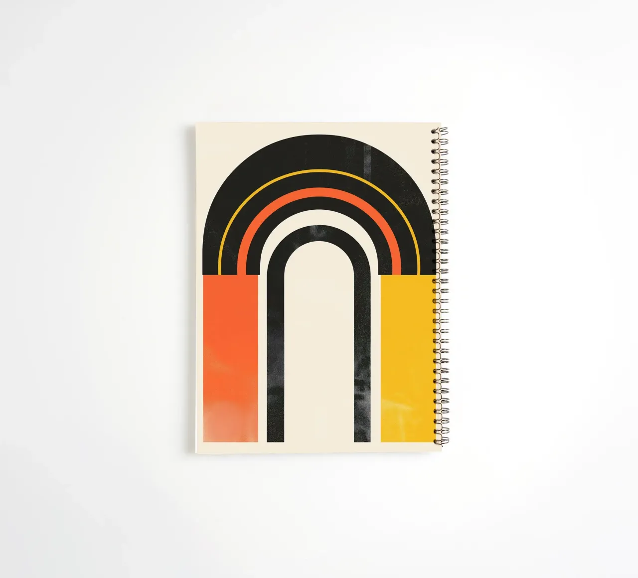 Abstract arches in colours spiral notebook by Whole©