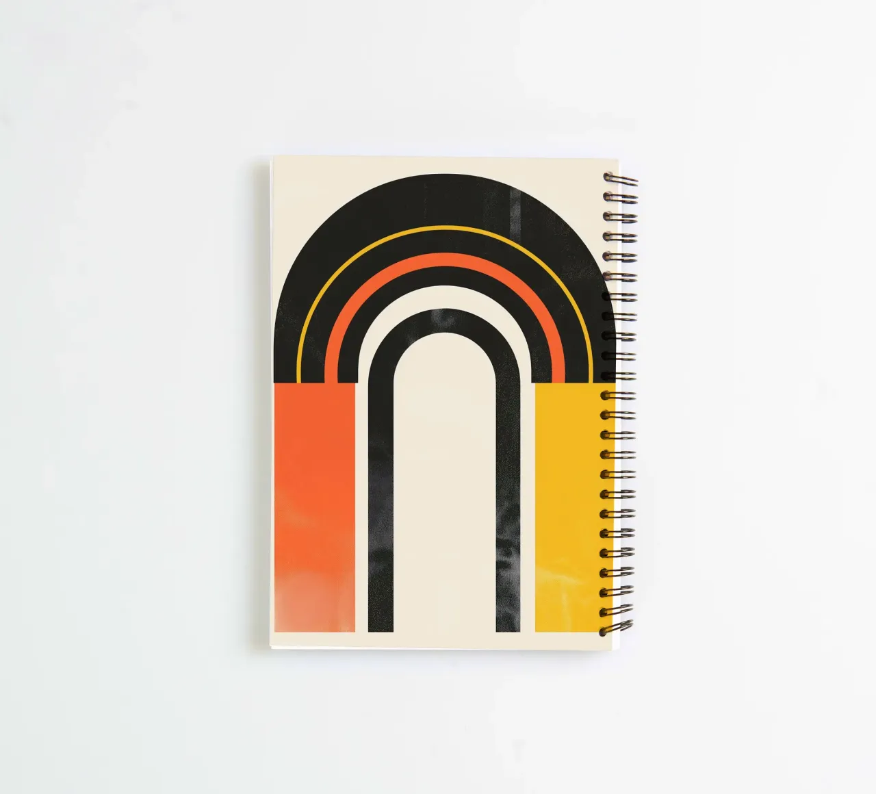 Abstract arches in colours spiral notebook by Whole©