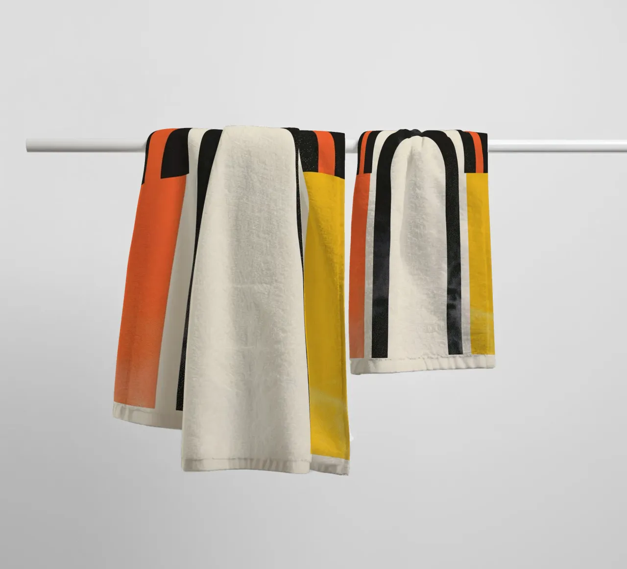 Abstract arches in colours towel by Whole©