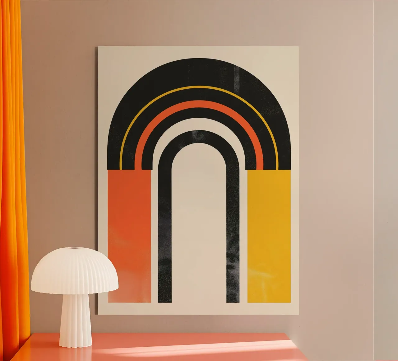 Archi astratti a colori alluminio dibond da Whole©