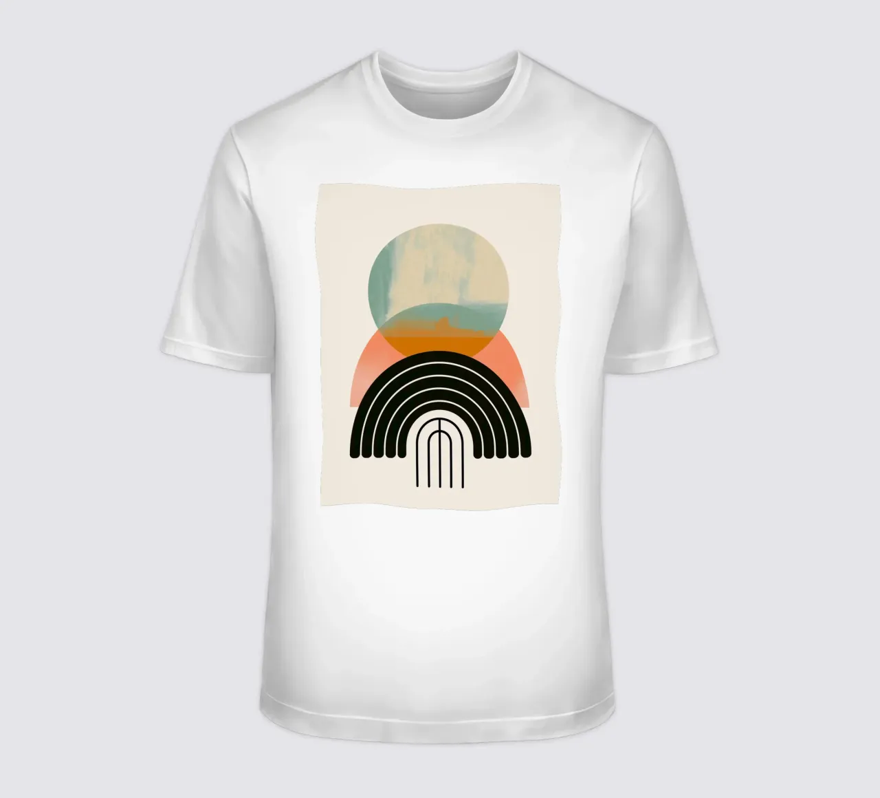 Forme geometriche in colori pastello t-shirt da Whole©