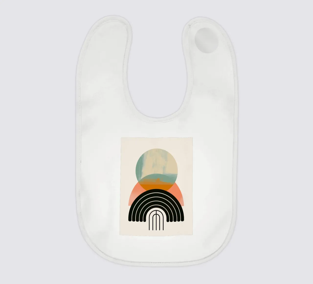 Forme geometriche in colori pastello bavaglino da Whole©